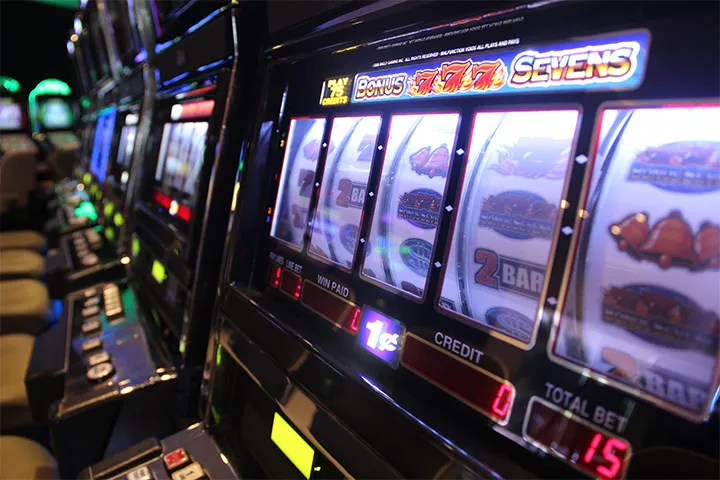 Slot Machines in Red Casino Location at The Pyramid at Grand Oasis Hotel